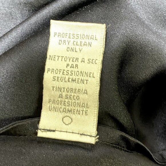 Badgley Mischka Navy Blue Silk Midi Dress 0 - Picture 5 of 13